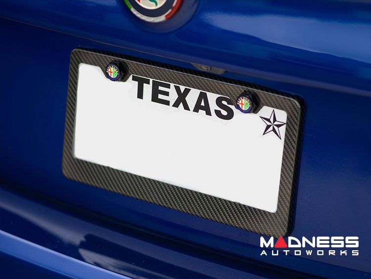 License Plate Frame - 100% Genuine Carbon Fiber